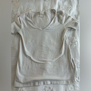 Women’s White Shirt Short Sleeve from H&M Size Small Basic